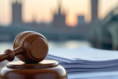 Gavel on a commercial contract